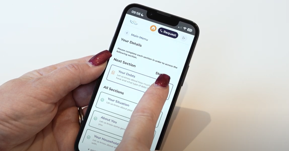 Angel Advance Online Debt Advice Tool