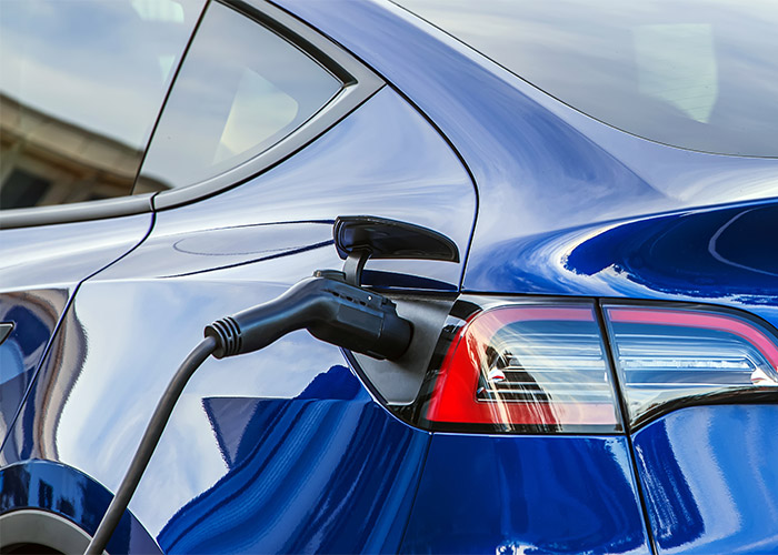 an electric vehicle charging